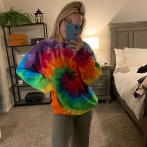 Rainbow Tie Dye Sweatshirt